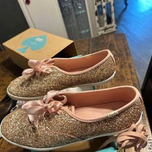 Kate Spade New York KEDS, Champion Glitter - Rose Gold Glitter